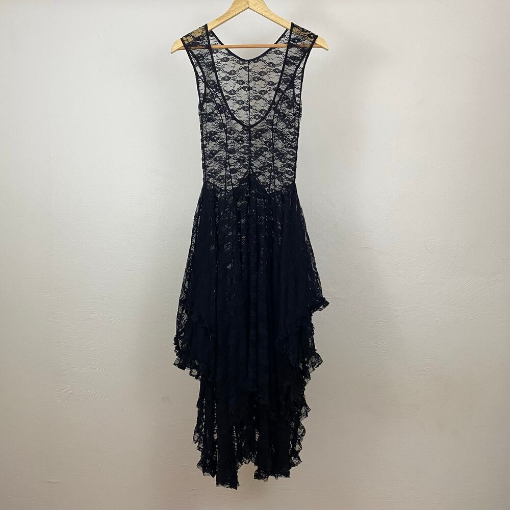 Intimately Free People French Courtship Slip - Black - Size XS - Picture 4 of 10